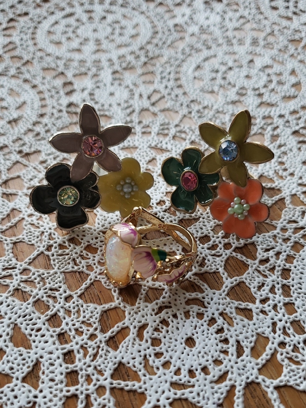 Flower Power Ring Trio.